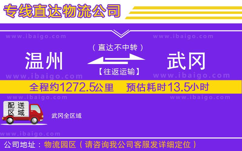 溫州到武岡貨運